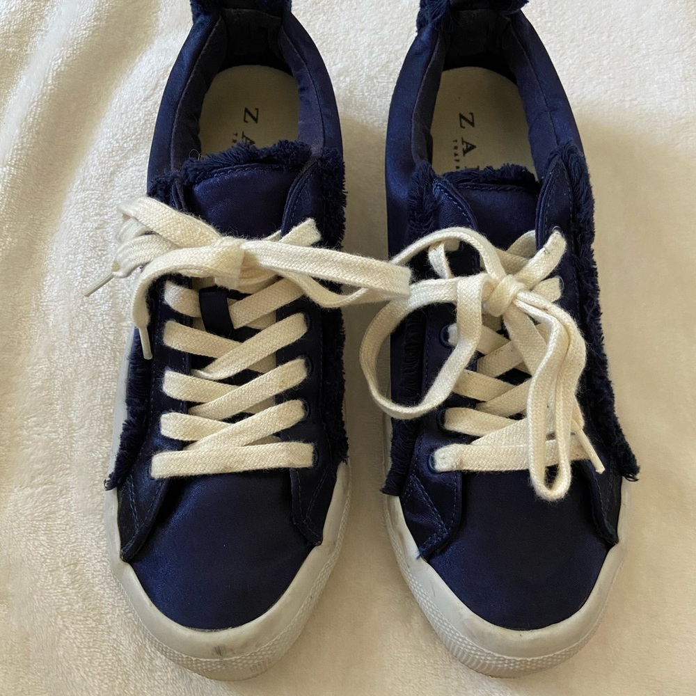Zara Fabric Plimsolls Sneakers